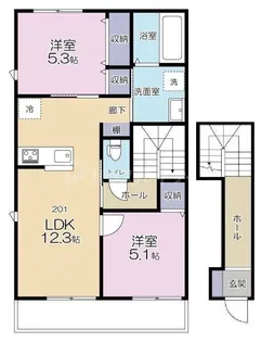 Maison de Poire【2階】の間取り