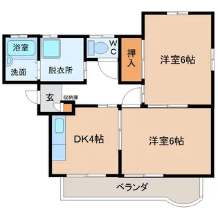 ヴェル・ドール神明【1階】の間取り