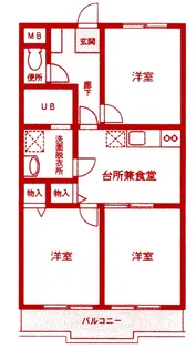 パールハイツ菅田第2【2階】の間取り