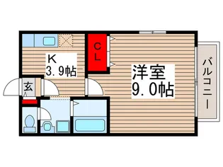 シェリエ-ルB【2階】の間取り