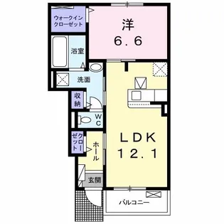 メゾンブローテ I【1階】の間取り