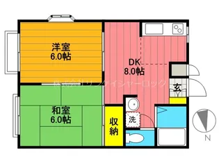 サンヒルズA【2階】の間取り