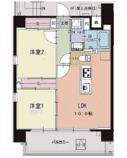 DUALEA【5階】の間取り