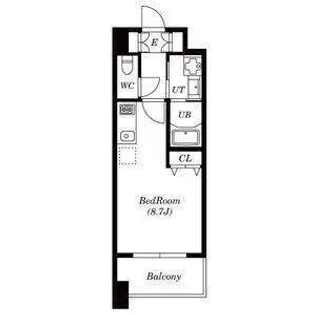 ラ・ヴィ・アン・ローズ【9階】の間取り