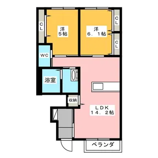 タカレジデンス【1階】の間取り