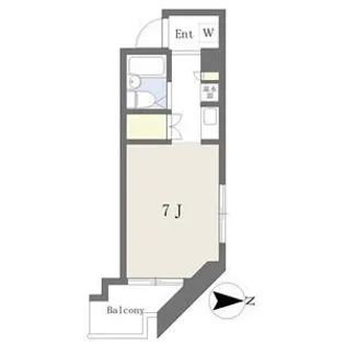 コーポジョイフル【4階】の間取り