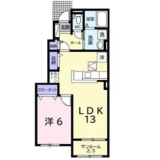 メゾン・ド・カンパーニュ C【1階】の間取り