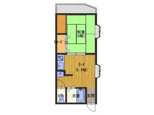 駒井ハイツ【2階】の間取り