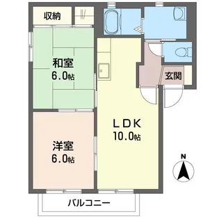 アークグレースB【2階】の間取り