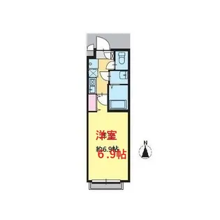 スマートVILLA中延壱番館【2階】の間取り