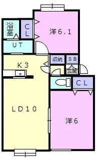 ピュアルース【1階】の間取り