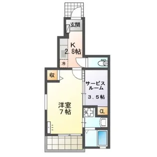 アーバンシャトー【1階】の間取り