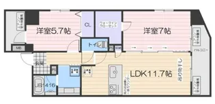 グランルシェル【2階】の間取り