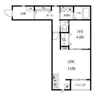 ベレーザ亀田駅前【1階】の間取り