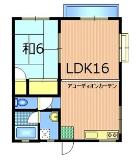 コーポオオツカB【1階】の間取り