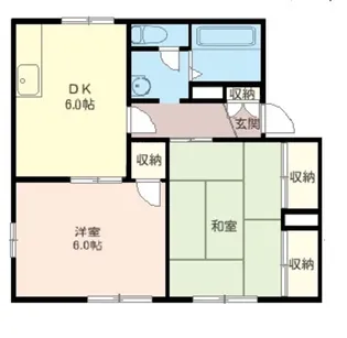 コーポラスオザワB【1階】の間取り