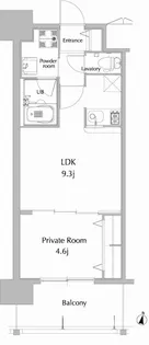 エンクレスト六本松III【3階】の間取り