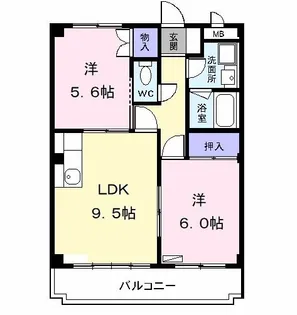 アーバンステージY・S【3階】の間取り