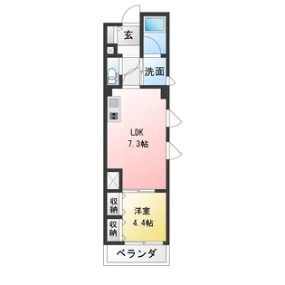 ▲アキモトビル2nd【1階】の間取り