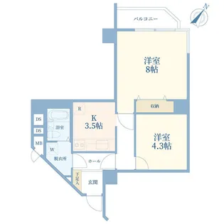 チュリス氷川坂【3階】の間取り