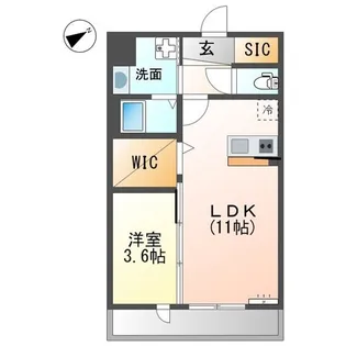 ヴィラ フィオーレ【2階】の間取り