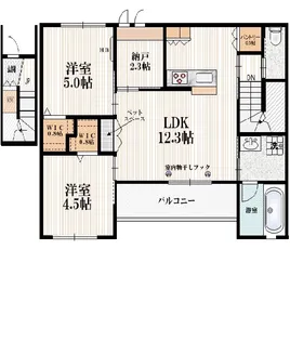 へーベルメゾン南大泉【2階】の間取り