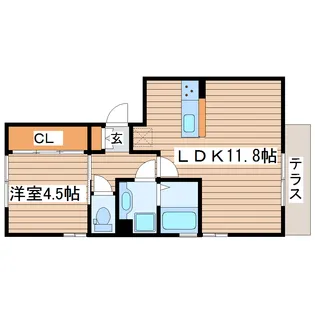 エクセランA【2階】の間取り