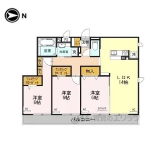 グランエステート奈良【3階】の間取り