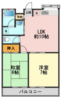 ラドニスハイツ【2階】の間取り