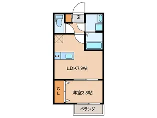 Grand palace 六本松D【1階】の間取り