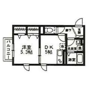パレス稲毛【1階】の間取り