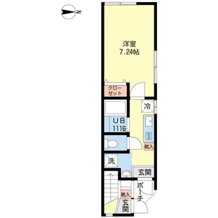 マリィハウスII【1階】の間取り