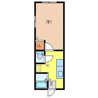 コンフォート松崎【1階】の間取り