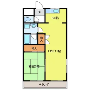 トレンディトータル【3階】の間取り