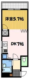 クオーレ鍛冶屋町【4階】の間取り