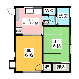 キャッスルハイツK【2階】の間取り