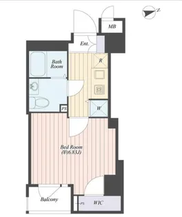 ル・リオン牛込柳町【11階】の間取り