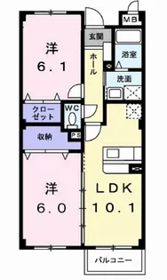 ルネサンス サルタB【1階】の間取り