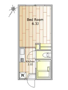 エヴァンス目黒【1階】の間取り