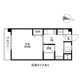 シティコート岩石北館【2階】の間取り