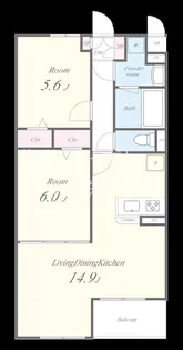 ベルフォーレI【3階】の間取り