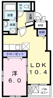 ヴィラ クリアネス【3階】の間取り