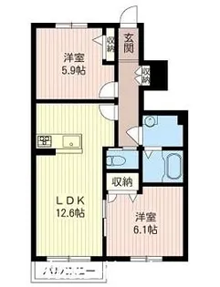 R&A HILLS国分寺I【1階】の間取り