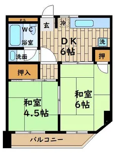 シロハイヌ春日出【3階】の間取り