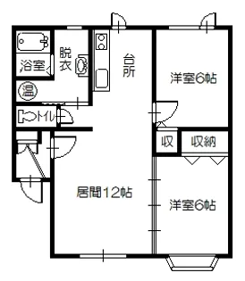 ショコラ館I【2階】の間取り