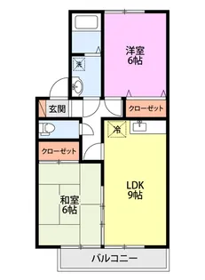 コーポBamboo A【2階】の間取り