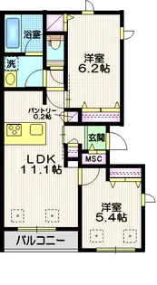 FreeSky2【2階】の間取り