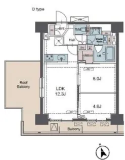ラグゼナ田端北【12階】の間取り