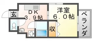 第17関根マンション【6階】の間取り