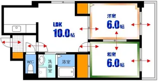 グランシャリオ横川【2階】の間取り